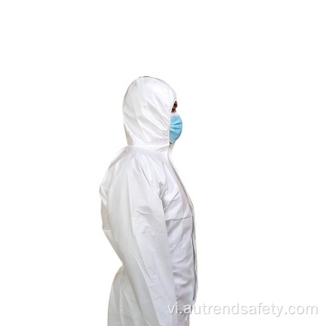 Bảo vệ cơ thể Hóa chất dùng một lần Coverall Bảo vệ phù hợp